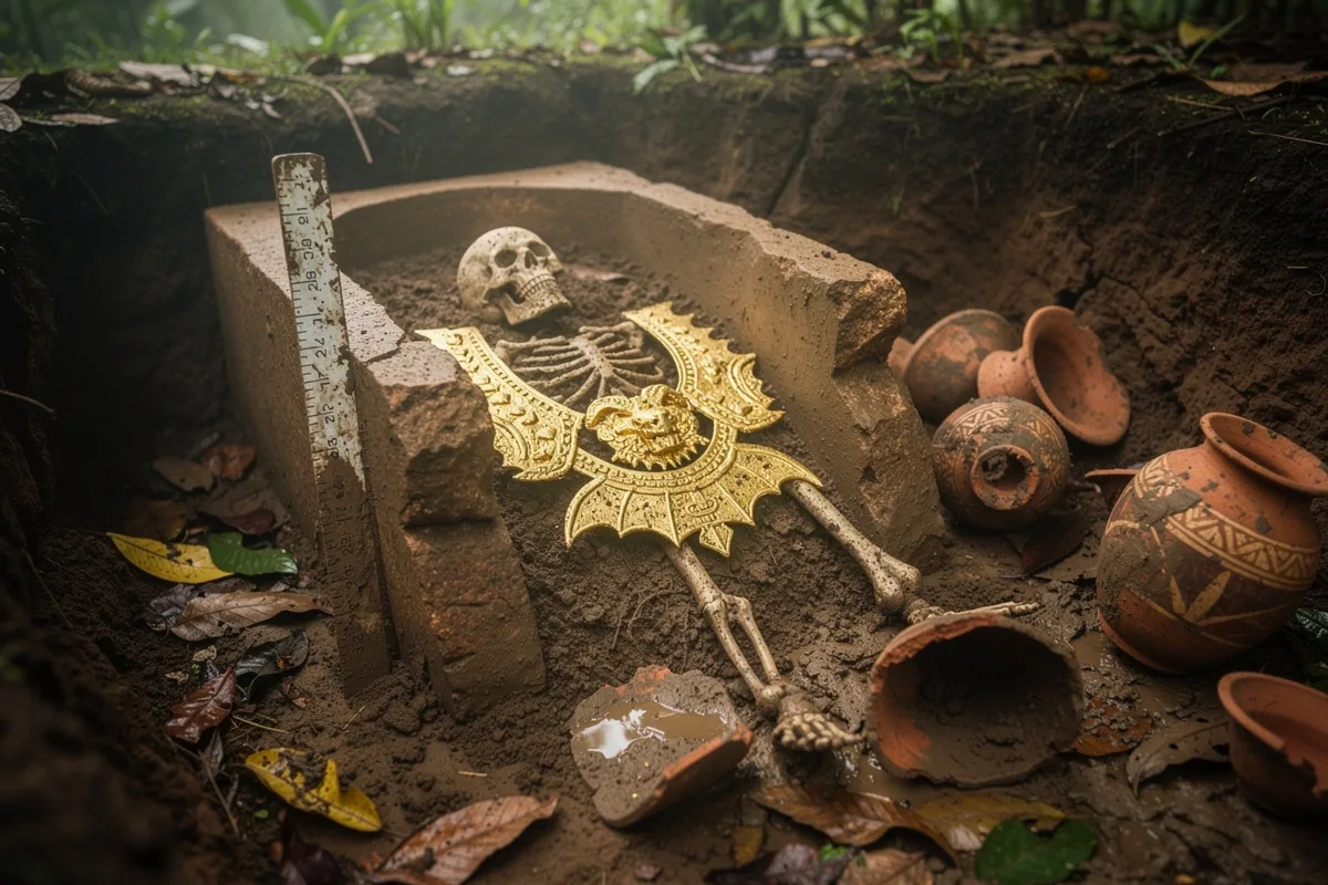 Archeologen ontdekken in El Caño een meer dan 1.000 jaar oude tombe vol goud en heilige symbolen