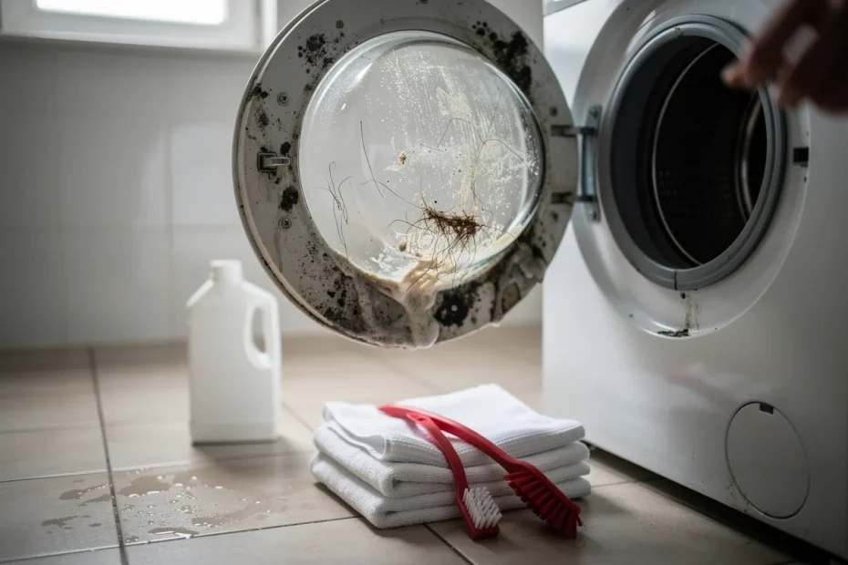 Deze verborgen vuilnisbelt in je wasmachine kan **miljoenen microben per wasbeurt** loslaten
