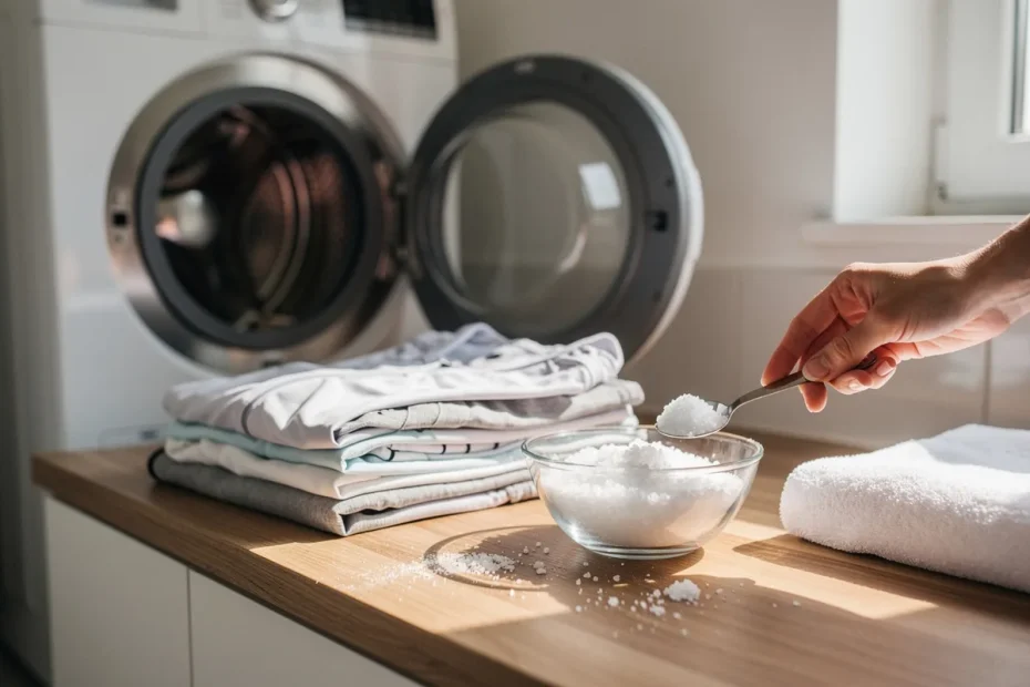 Grof zout op kleding strooien vóór het wassen: waar het goed voor is en waarom het wordt aangeraden