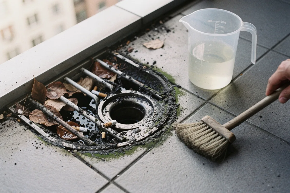 Waarom experts waarschuwen voor azijn in je balkonrooster – en wat er écht gebeurt in je afvoer